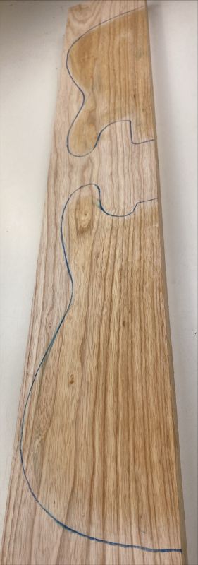 Body Swamp Ash, 2-pcs., grainmatched, Unique Piece #178